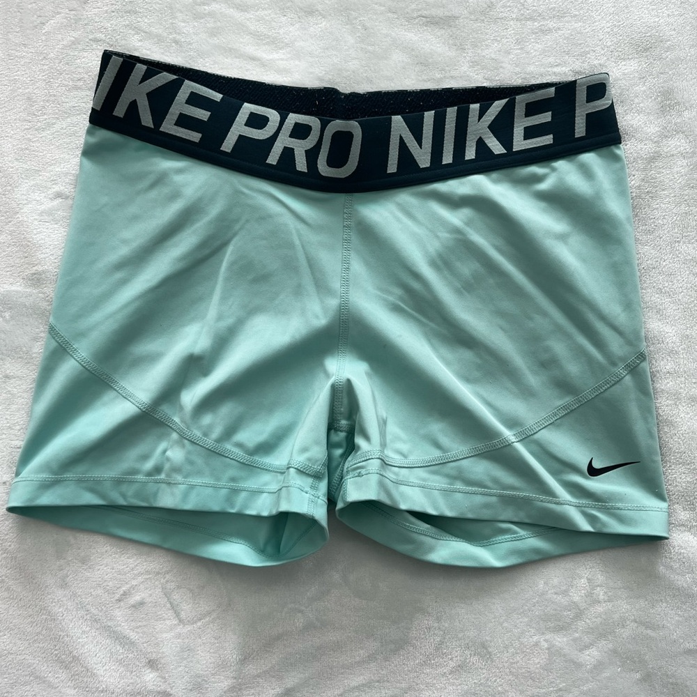 Nike Pro Women's Aqua Athletic Shorts